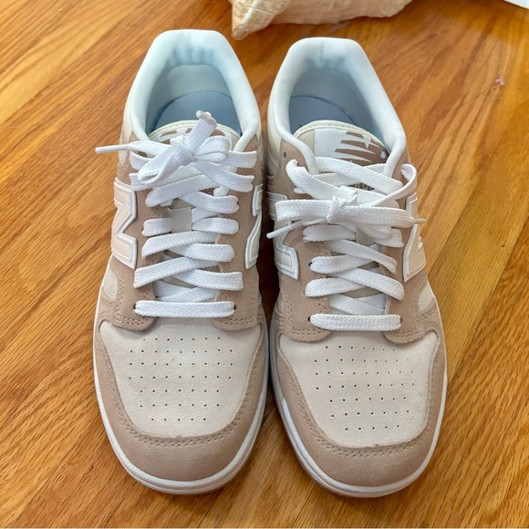 New Balance Tan and White Casual Sneakers - Picture 2 of 11